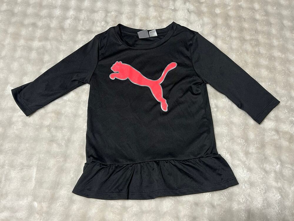 Puma long sleeve black top in Girls 5T